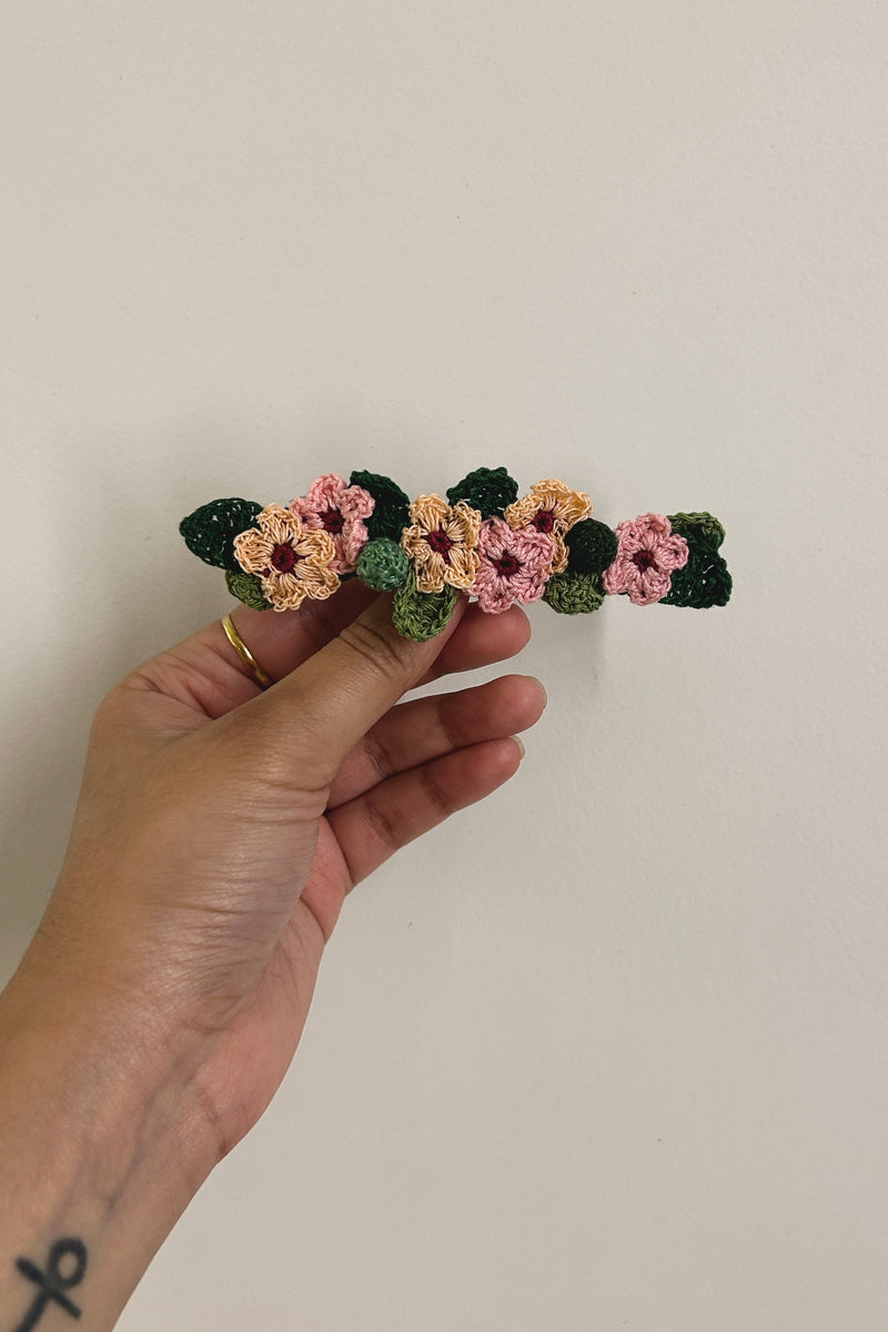 Pink Daisy Hair Clip