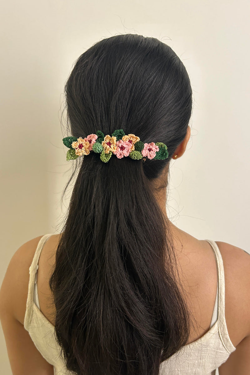 Pink Daisy Hair Clip