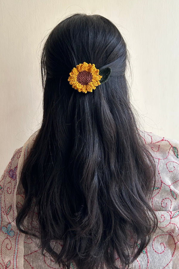 Sunflower Hair Clip(small)