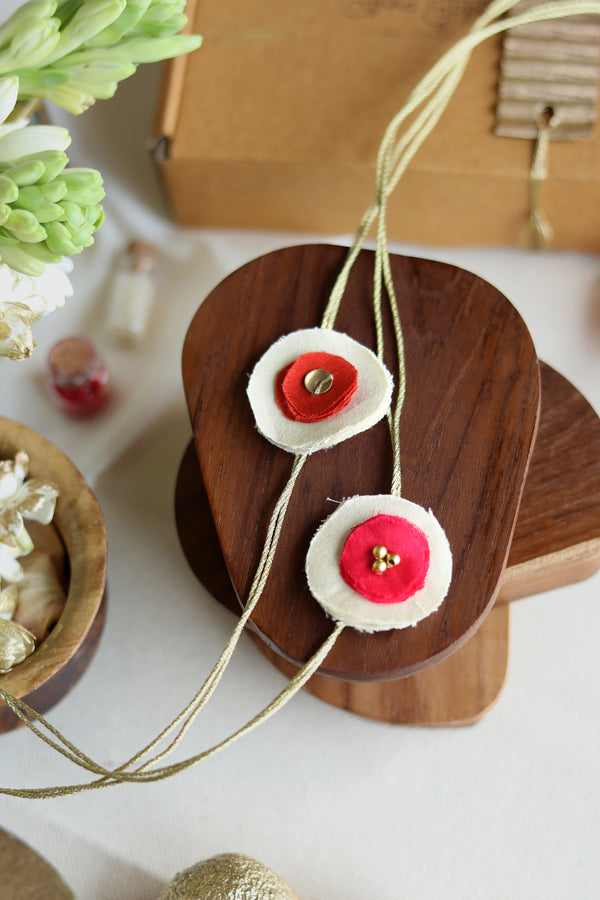 Lukka Chuppi Upcycled Rakhi#15 Set of 2