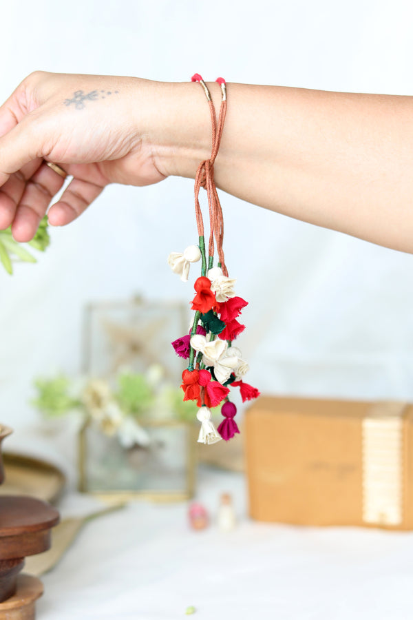 Lukka Chuppi Upcycled lumba Rakhi#23
