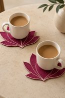 JOD Pure Cottton Lotus Fabric Coasters