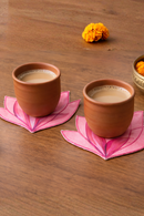 JOD Pure Cottton Lotus Fabric Coasters