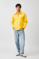 Ivory-Mango Yellow Zip Shirt