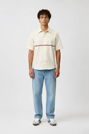 Ivory-Tuscan Red Stripe Shirt