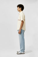 Ivory-Tuscan Red Stripe Shirt