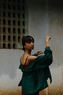 With N. Oversized Silk Shirt