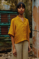 With N. Silk Camp Collar Shirt