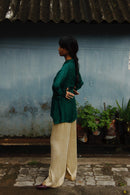 With N. Oversized Silk Shirt