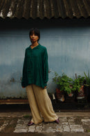 With N. Oversized Silk Shirt