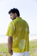 anushé pirani Recycled Cotton Men Cyber Lime T-Shirt