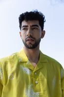 anushé pirani Recycled Cotton Men Cyber Lime T-Shirt