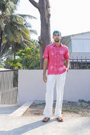 anushé pirani Recycled Cotton Men Fuschia Shirt