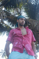 anushé pirani Recycled Cotton Men Fuschia Shirt