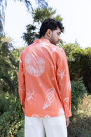 anushé pirani Recycled Cotton Men Tangerine Shirt