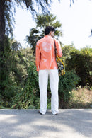 anushé pirani Recycled Cotton Men Tangerine Shirt