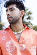 anushé pirani Recycled Cotton Men Tangerine Shirt