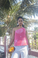 anushé pirani Recycled Cotton Women Fuchsia Top