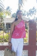anushé pirani Recycled Cotton Women Fuchsia Top