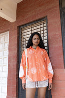 anushé pirani Recycled Cotton Women Tangerine Shirt