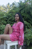 anushé pirani Recycled Cotton Women Fuchsia Playsuit