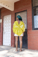 anushé pirani Recycled Cotton Women Cyber Lime Dress