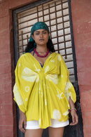 anushé pirani Recycled Cotton Women Cyber Lime Dress