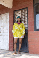 anushé pirani Recycled Cotton Women Cyber Lime Dress