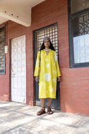 anushé pirani Recycled Cotton Women Cyber Lime Tunic