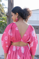 anushé pirani Recycled Cotton Women Fuchsia Dress