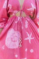 anushé pirani Recycled Cotton Women Fuchsia Dress