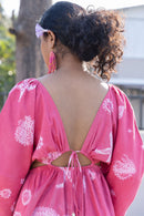 anushé pirani Recycled Cotton Women Fuchsia Dress