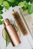Almitra Sustainables Copper Bottle and Coconut Fiber Bottle Cleaner