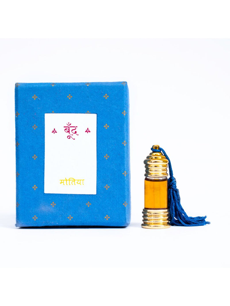 Boond Fragrances Blue मोतिया | Motiya Natural Perfume Oil (Jasmine Attar)