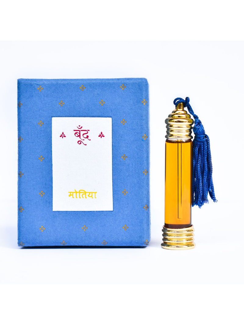 Boond Fragrances Blue मोतिया | Motiya Natural Perfume Oil (Jasmine Attar)