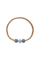 Foret Cork Azure Seas Ceramic Necklace