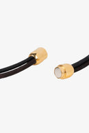 Foret Forest Ceramic Necklace With 18K Gold Unicorn And Paw Accents