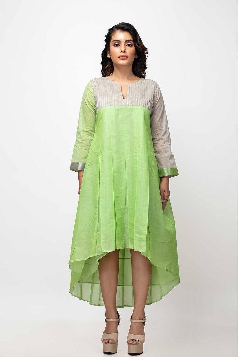 Sepia Stories Nonie Cotton Dress in Green