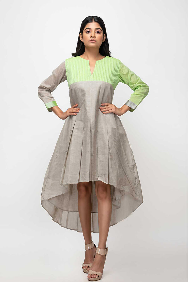 Sepia Stories Nonie Cotton Dress in Grey