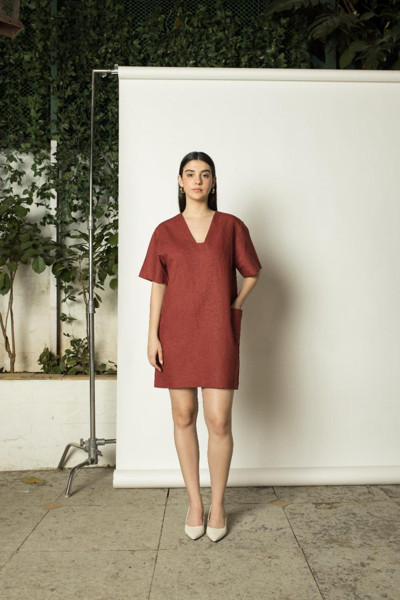 Anushé Pirani Hemp Cotton Women's Spiced Apple Dress