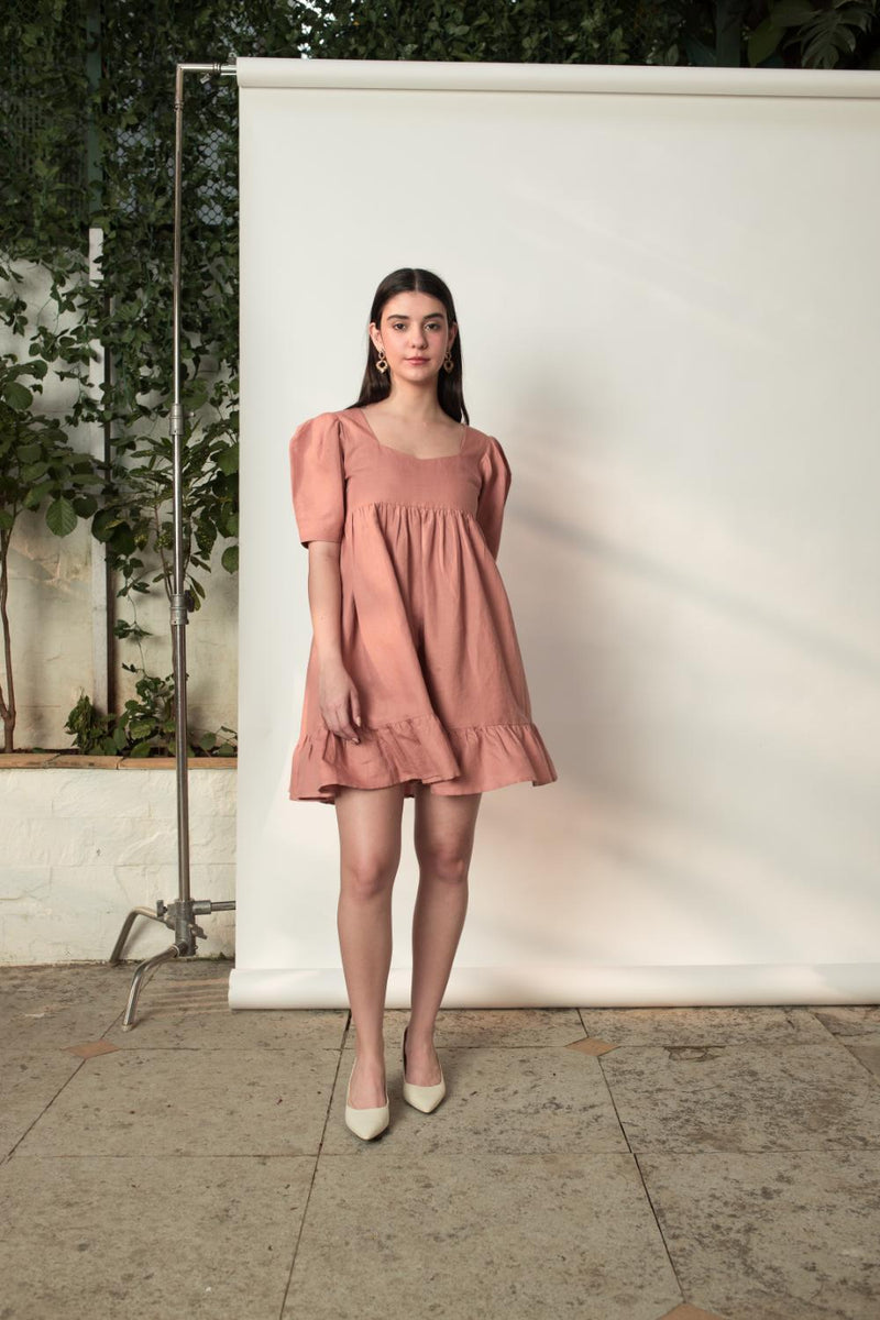 Anushé Pirani Hemp Cotton Women's Blush Dress