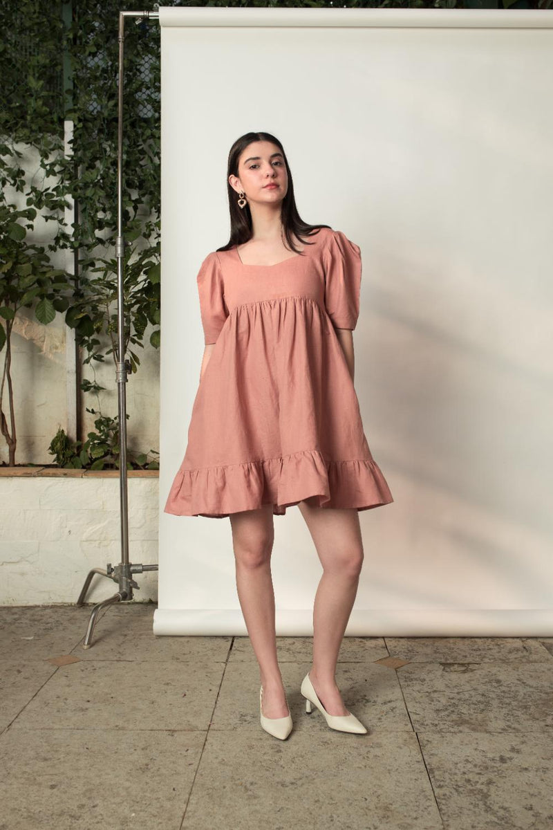 Anushé Pirani Hemp Cotton Women's Blush Dress