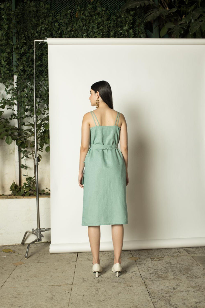 Anushé Pirani Hemp Cotton Women's Seafoam Dress