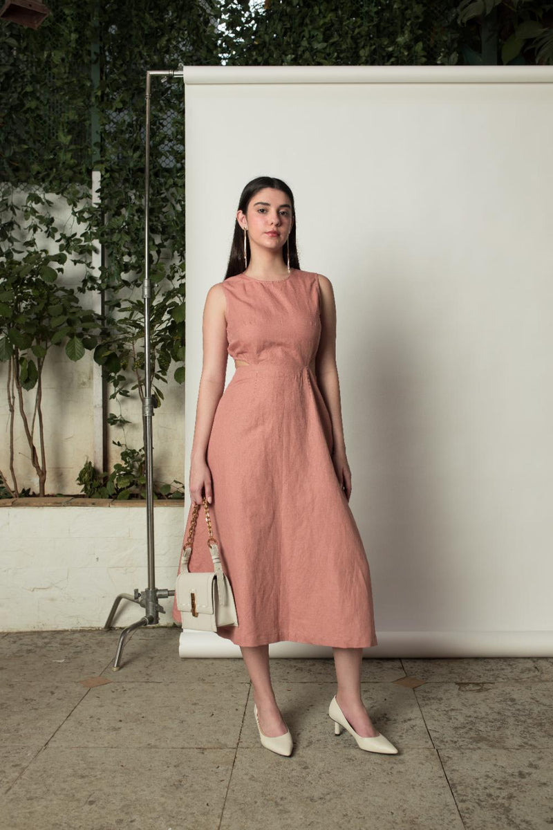 Anushé Pirani Hemp Cotton Women's Blush Dress