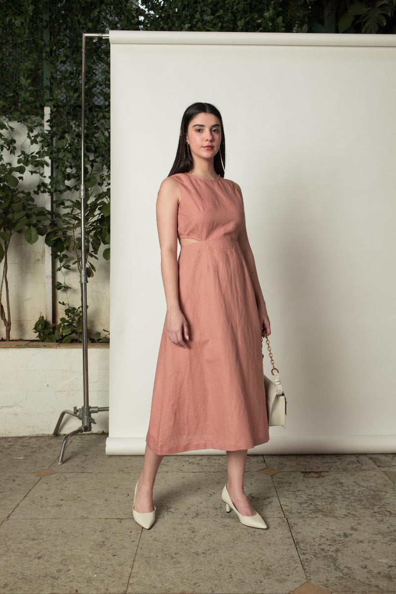 Anushé Pirani Hemp Cotton Women's Blush Dress