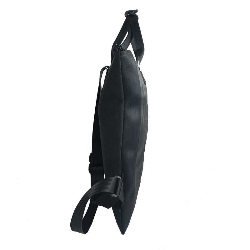 Jaggery Noir Event Backpack in Rescued Car Seat Belts