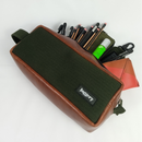 Jaggery Outback and Beyond Essentials Travel Kit in Olive Green Canvas & Salvaged Nubuck