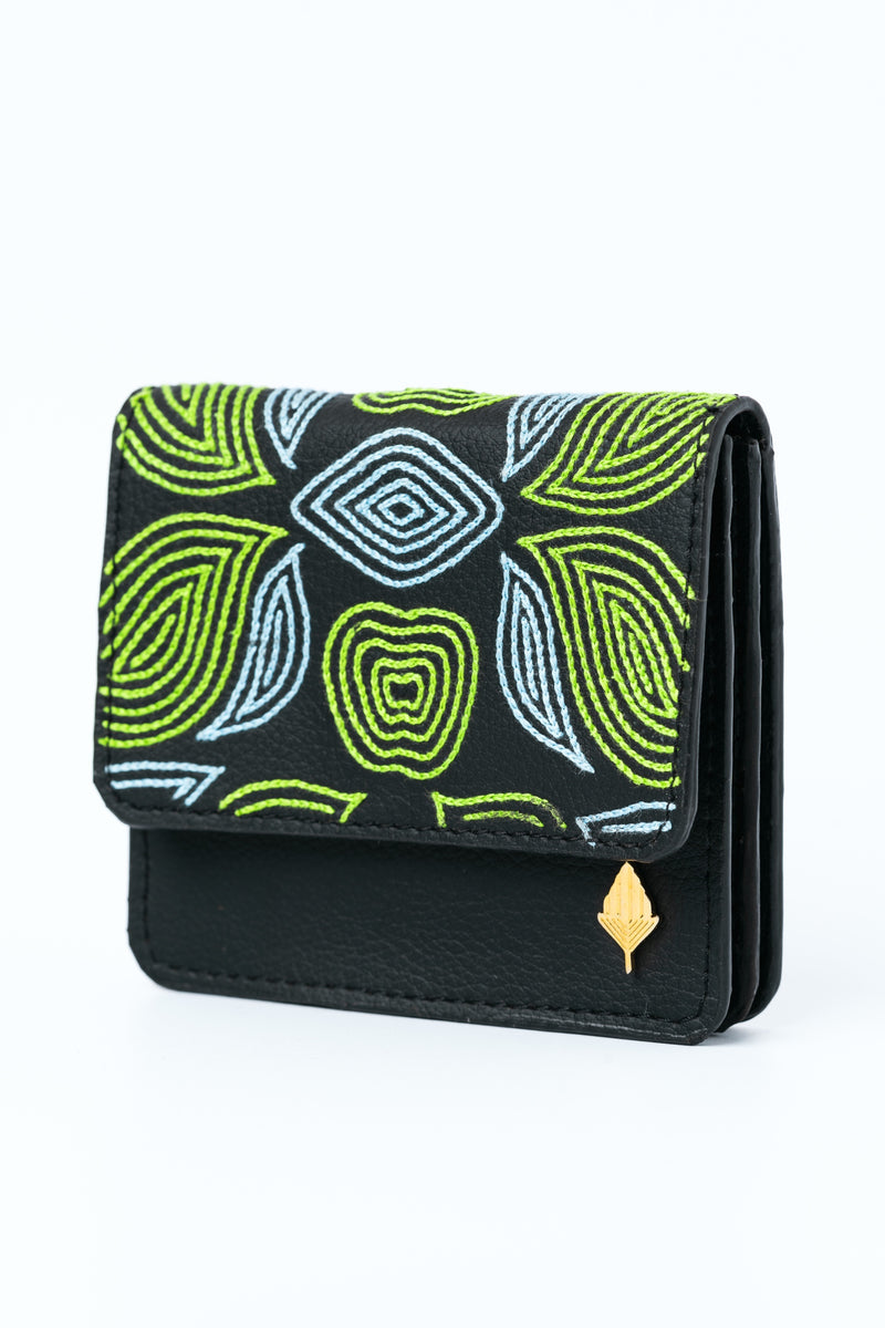 Green Hermitage Lana Unisex Black Cardholder