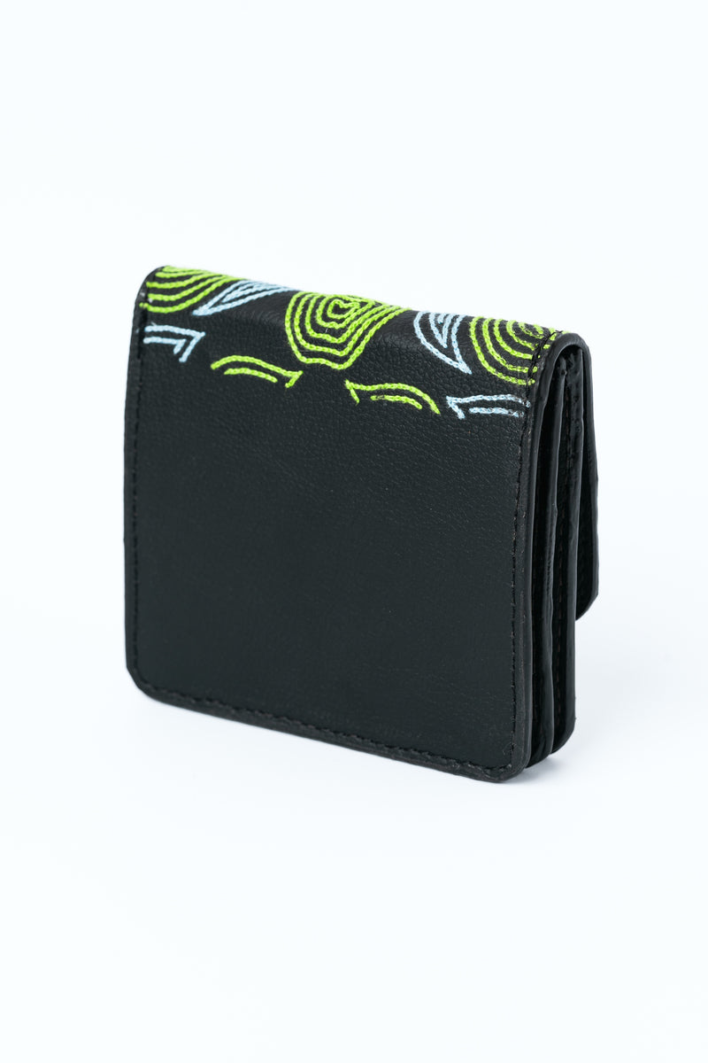 Green Hermitage Lana Unisex Black Cardholder