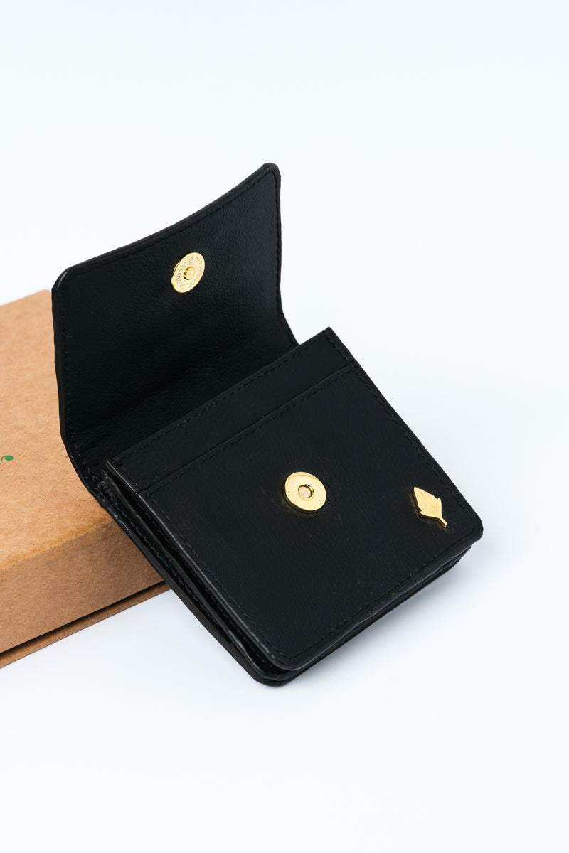 Green Hermitage Lana Unisex Black Cardholder